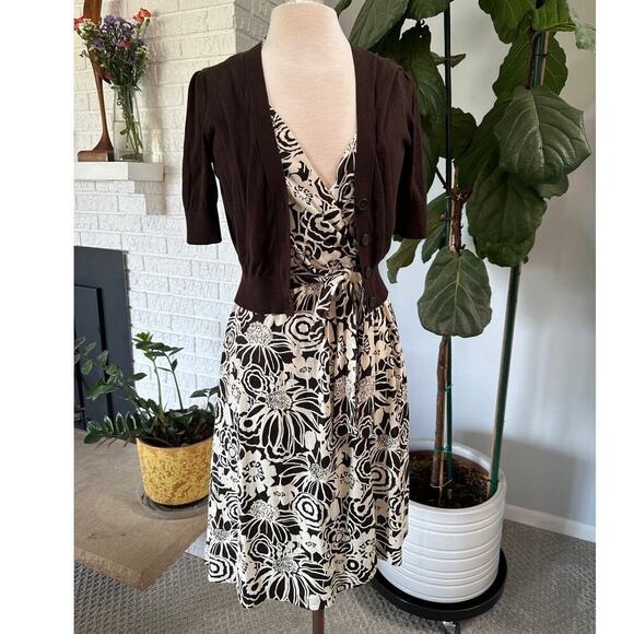 Banana Republic Dresses & Skirts - Banana Republic Women Wrap‎ Dress Silk Linen Blend Phoebe Set Y2K Preppy